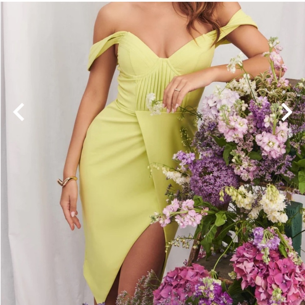 Stunning chartreuse dress